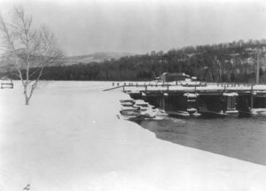 Abol Stream Cribwork in the Winter