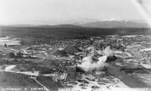 Aerial View of Millinocket, Maine