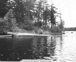 Ambajejus Lake Dike Cottage in 1960