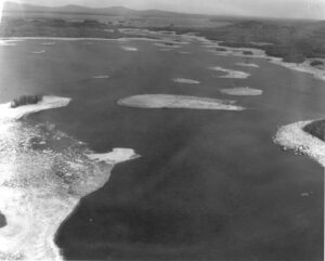 Low Water Aerial View of the Ambajejus Lake
