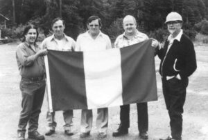 Bastille Day with 5 Guys Holding French Flag