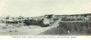 Birdseye View from St. Martin of Tour Catholic Church in Millinocket, Maine