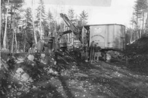 Brownville Road Construction Shovel and Truck