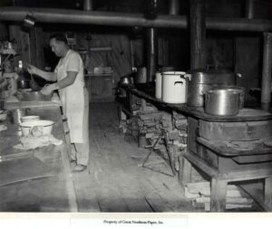 Cooking at Camp in the 1950's
