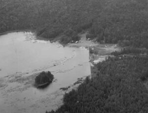 Aerial View of Canada Falls Dam