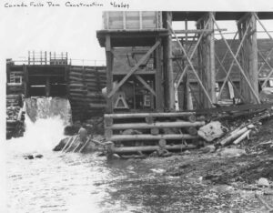 Construction of Canada Falls Dam 6/28/1949