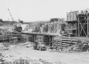 Construction of Canada Falls Dam 6/28/1949