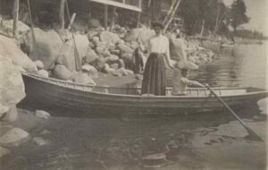 Man and Woman Going on a Canoe Trip