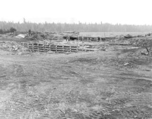 Construction of Caucomgomoc Dam