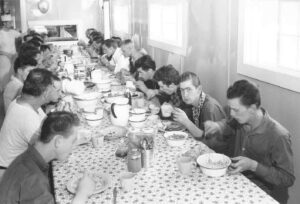 Crew Eating Supper Together