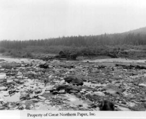 Cribwork at Unknown Dam Washed Out