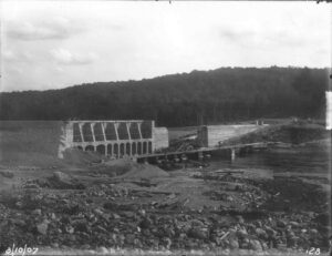 Construction of Dolby Dam 8/10/1907