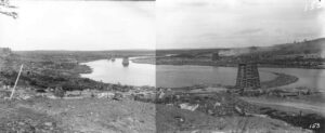 Panorama of Dolby Dam Construction