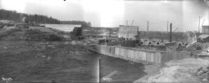 Panorama of Dolby Dam Construction 5/1/1907