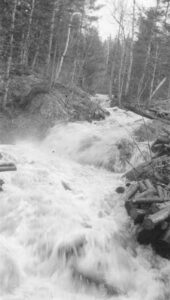 Driving Wood on Abol Stream