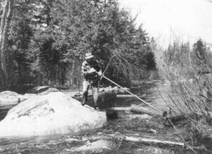 Driving Wood on a Stream