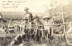 Five Men With a Mess of Fish From Ragged Lake