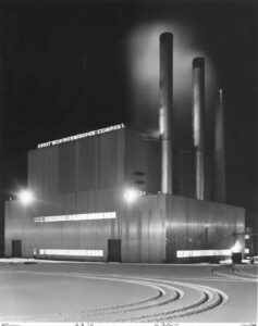 East Millinocket Mill Boiler House at Night