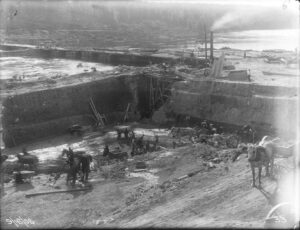 Construction of the East Millinocket Paper Mill