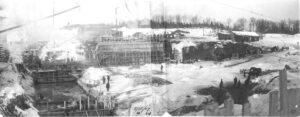 Construction of the East Millinocket Paper Mill