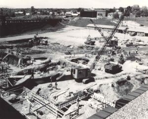 Digging the Foundation for the New Steam in the East Millinocket Paper Mill