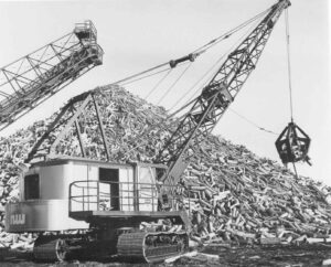 Wood Yard Crane in the East Millinocket Mill