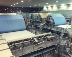 Paper Machines 5 and 6 Wet End in the East Millinocket Mill