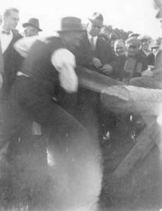 Employee Outing - Wood Cutting