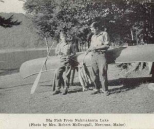 Father and Son Fishing at Nahmakanta Lake