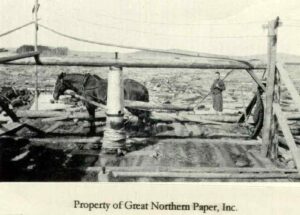 Ferrying a Horse Across the Lake on a Raft