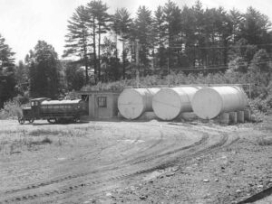 Great Northern Paper Car with Tracks at an Oil Farm