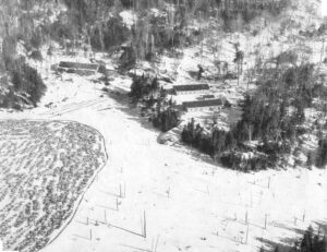 Aerial View of Harrington Lake Camp