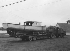 Heavy Truck Pulling a Boat