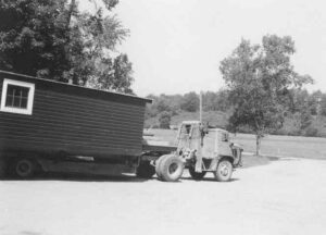 Heavy Truck Pulling a Camp