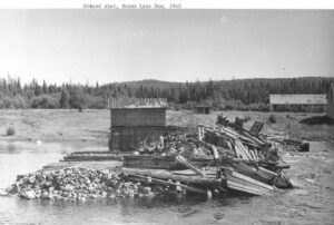Heron Lake Dam in 1963