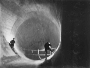 Inside Penstock at Ripogenus Dam