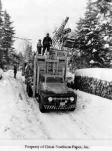 Loading a Truck with a Cherry Picker in 1951