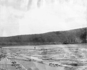 Long Log Drive Above Dolby Dam