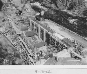 Basement Before Framing of McKay Station 8/13/1952