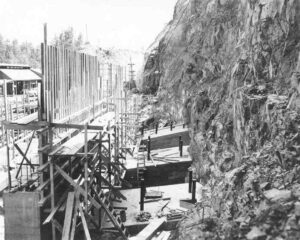Beginning the Walls at McKay Station 7/25/1952