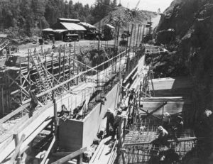 Construction of McKay Station 7/1/1952