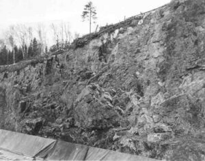 Looking at Cliff from the Roof of McKay Station