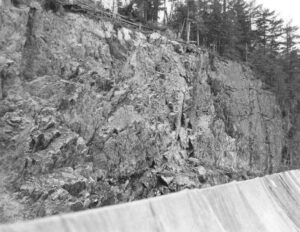 Looking at the Cliff from the Roof of McKay Station