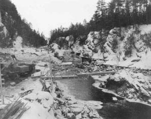 Beginning Construction in the Winter at McKay Station 1/30/1952