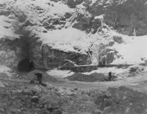 Beginning Construction in the Winter at McKay Station 1/30/1952