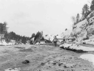McKay Station Site Cofferdam From Upstream 2/27/1952