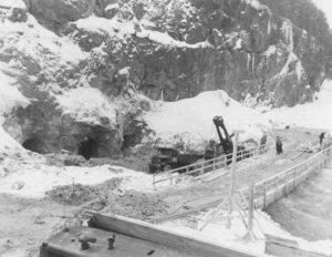High Water on McKay Station Site Cofferdams 2/27/1952