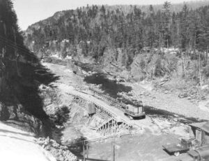 Views of the Cofferdam at McKay Station Site 4/12/1952