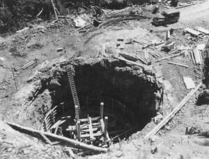 Surge Tank Raw Hole Made With a Crane at McKay Station 5/17/1952