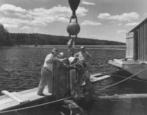 Four Men Working on McKay Station